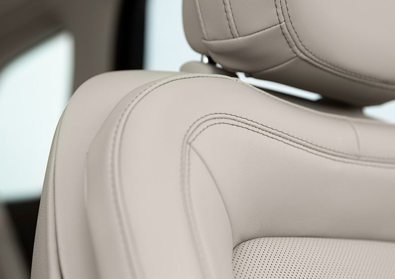 Fine craftsmanship is shown through a detailed image of front-seat stitching. | Parks Lincoln of Tampa in Tampa FL